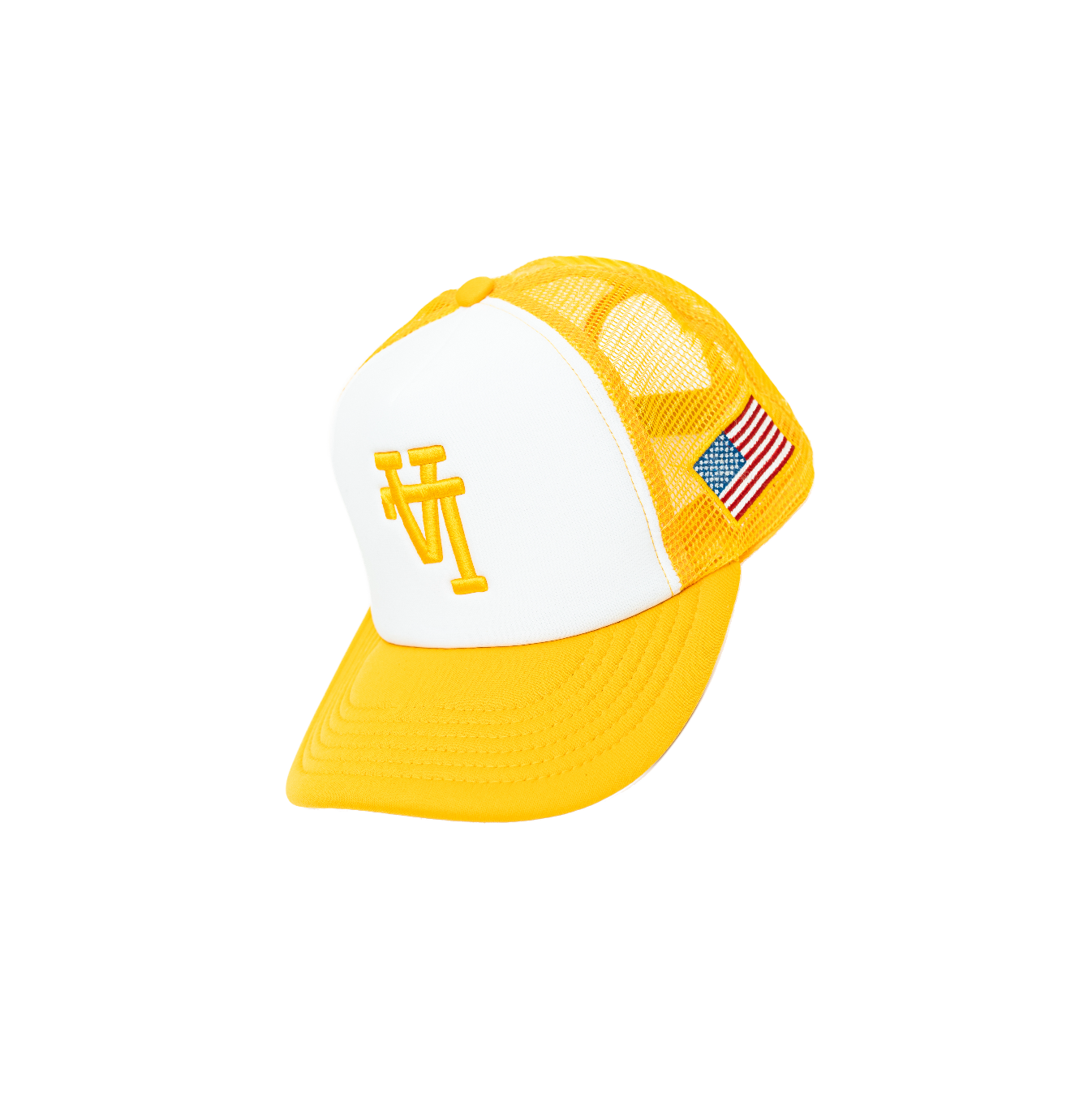 LA Foam Trucker USA Snapback (White/Gold) – UNIFORM STUDIOS