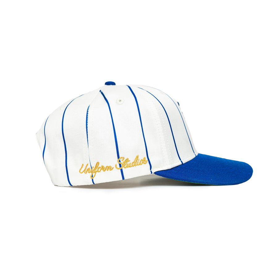 Uniform LA Essential Striped Snapback (Cream/Royal)